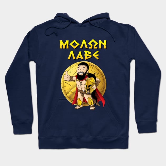 MOLON LABE - Spartan v1 (G-rated version) Hoodie by Ronzilla's Shopus Maximus